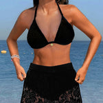 Lena – Elegantní jednobarevné bikiny s krajkou