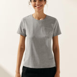 Stretch-Knit Bamboo Classic Basic Tee BELLE