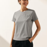 Stretch-Knit Bamboo Classic Basic Tee BELLE