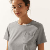 Stretch-Knit Bamboo Classic Basic Tee BELLE