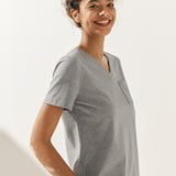 Stretch-Knit Bamboo Classic Basic Tee BELLE