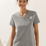 Stretch-Knit Bamboo Classic Basic Tee BELLE