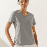 Stretch-Knit Bamboo Classic Basic Tee BELLE