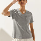 Stretch-Knit Bamboo Classic Basic Tee BELLE