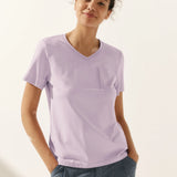 Stretch-Knit Bamboo Classic Basic Tee BELLE
