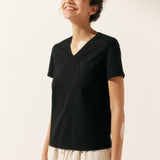 Stretch-Knit Bamboo Classic Basic Tee BELLE