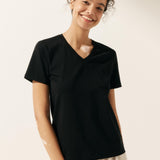 Stretch-Knit Bamboo Classic Basic Tee BELLE