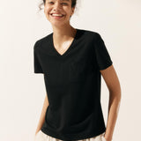 Stretch-Knit Bamboo Classic Basic Tee BELLE