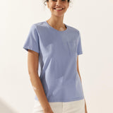 Stretch-Knit Bamboo Classic Basic Tee BELLE