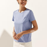 Stretch-Knit Bamboo Classic Basic Tee BELLE