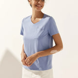 Stretch-Knit Bamboo Classic Basic Tee BELLE