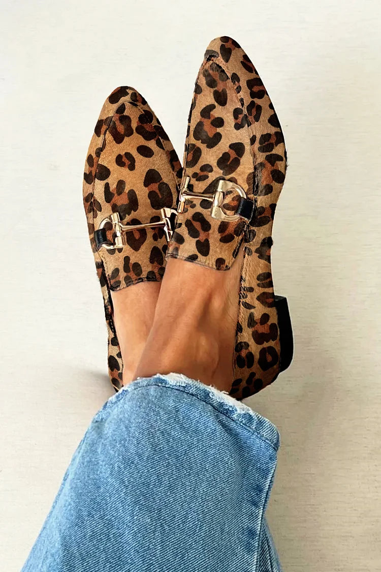 Rieke – Elegantní loafers s leopardím vzorem