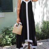 Verena – Midi šaty s designem Colour-Block Lavechic Île