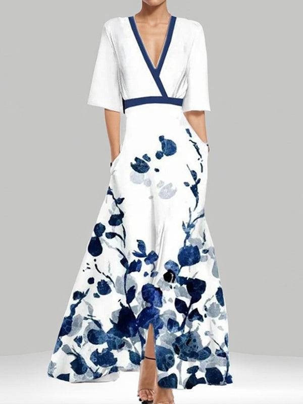 Mathilda – Elegantní maxi komplet – midi šaty v plážovém glamour stylu, barva: bílá