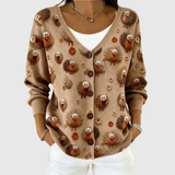 Greta – Pohodlný pletený cardigan s knoflíky