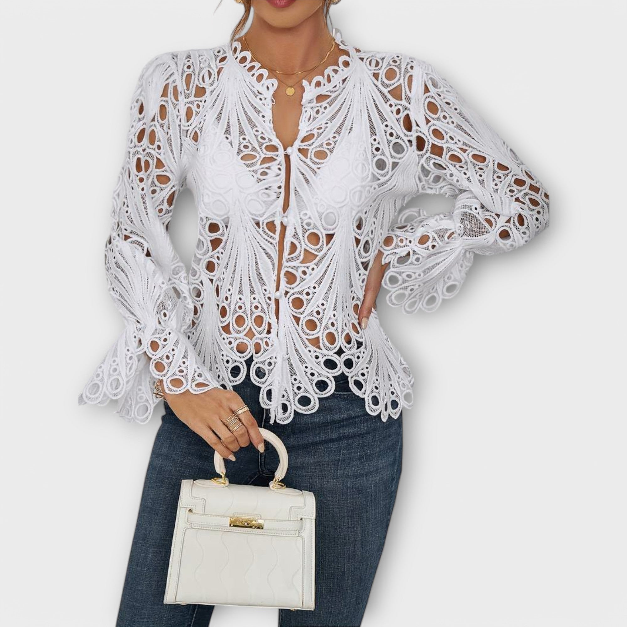 Lumina – Elegantní krajkový top – finská ženskost a nadčasový styl