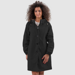 Lucie - Moderní nepromokavá oversize bunda, barva: černá