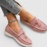 Josefine – Elegantní loafers, barva: růžová