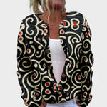 Gabriela – Podzimní květinový cardigan