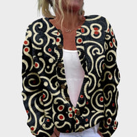 Gabriela – Podzimní květinový cardigan