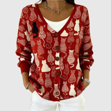 Viktoria – Pohodlný pletený cardigan s knoflíky
