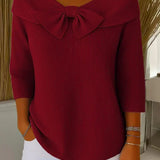 Reka | Bow Detail Crew Neck Sweater
