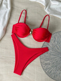 Vanessa - Fémes, magasított szabású bikini, kivehető kosarakkal