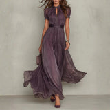 Ashley – Vintage elegáns sifon maxiruha