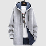 Jasmína - Elegantní cardigan na zip, barva: světle šedá