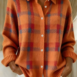 Dora | Checked Knit Cardigan