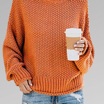 Svetr Molly s uvolněným střihem, barva: oranžová