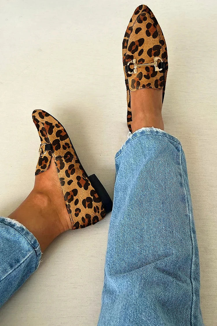 Rieke – Elegantní loafers s leopardím vzorem