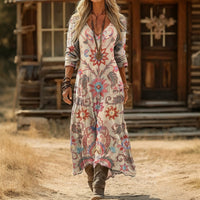 Christine – Alkalmi hosszú ujjú ruha vintage inspirációval