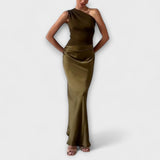 Tania - Elegantní maxi šaty na jedno rameno