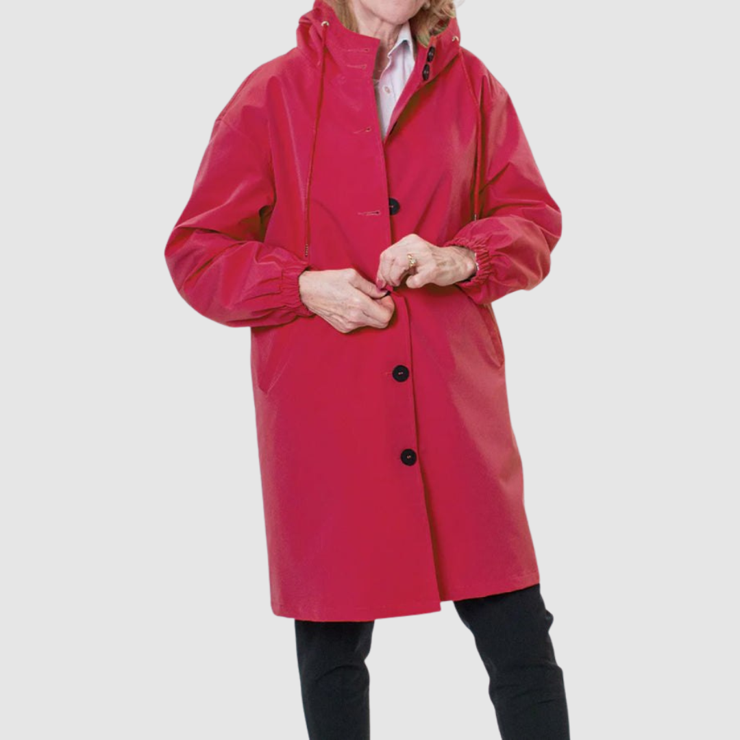 Magdaléna - Oversize mikina s kapucí, barva: viva magenta