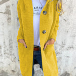 Giselle – Dlouhý cardigan, barva: žlutá