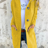 Giselle – Dlouhý cardigan, barva: žlutá