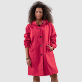 Lucie - Moderní nepromokavá oversize bunda, barva: viva magenta