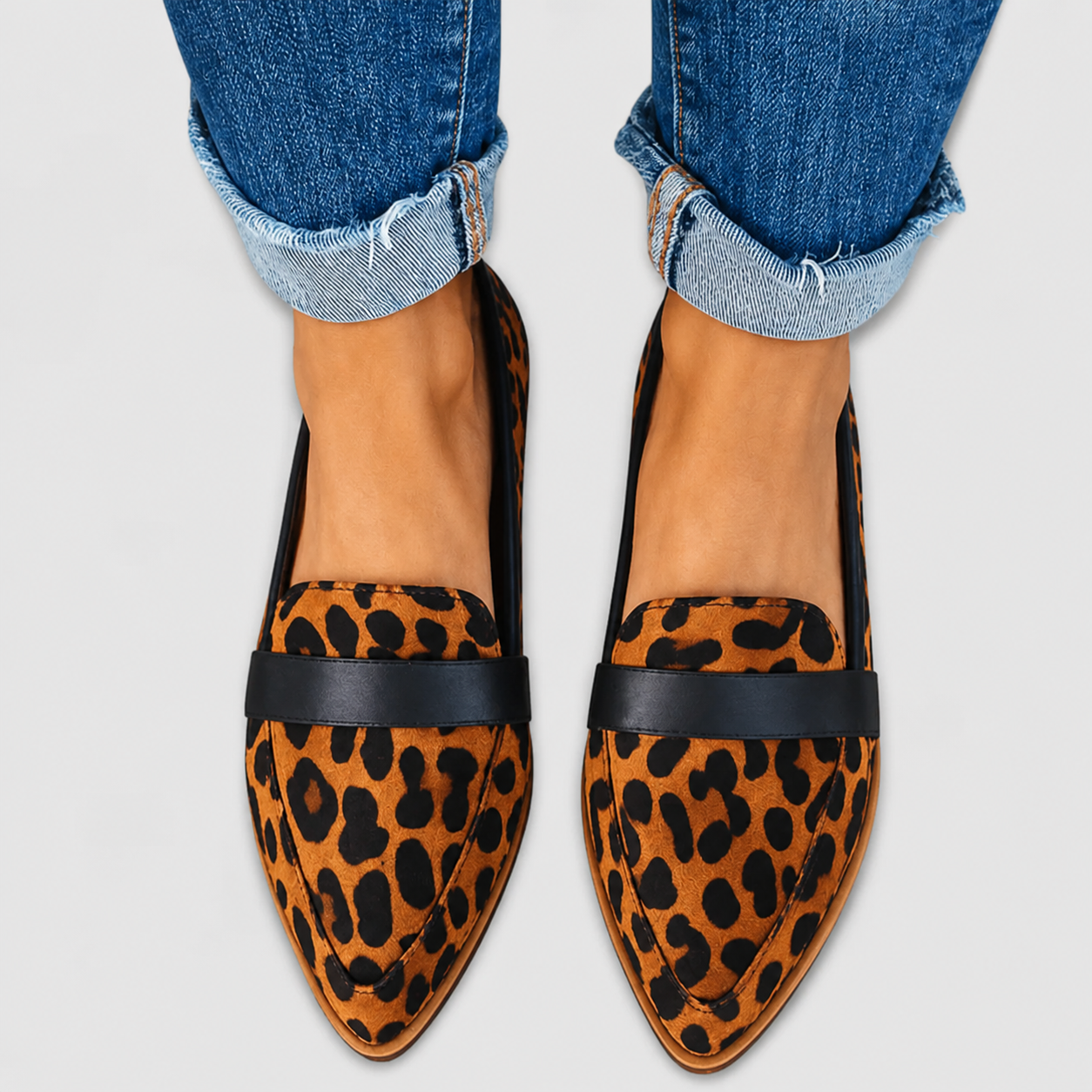Marlene – Ortopedické mokasíny, barva: leopardí vzor