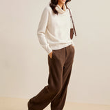 Merino Wool Cowl Neck Sweater
