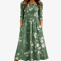 Evergreen Bloom laza zsebes midiruha