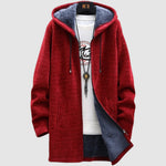 Jasmína - Elegantní cardigan na zip, barva: červená