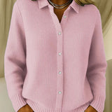 Fiora – Elegantní a pohodlný cardigan, barva: růžová