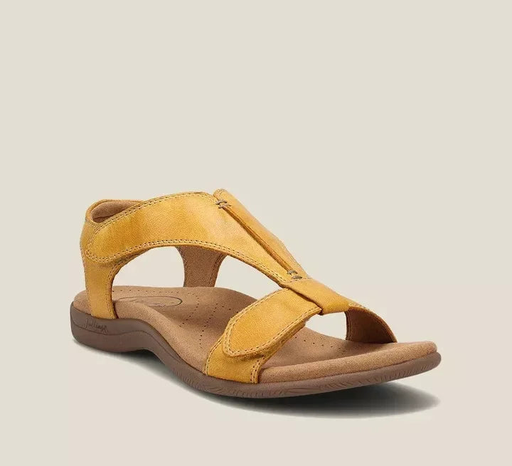 Rosina – Elegantní ortopedické sandály, barva: žlutá