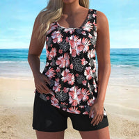 Samantha - Floral Print Tankini Set