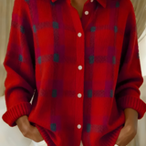 Dora | Checked Knit Cardigan