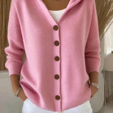Eszter | Hooded Knit Cardigan
