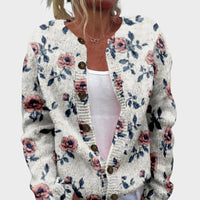 Laura - Podzimní květinový cardigan