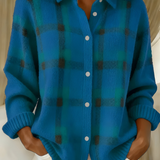 Dora | Checked Knit Cardigan