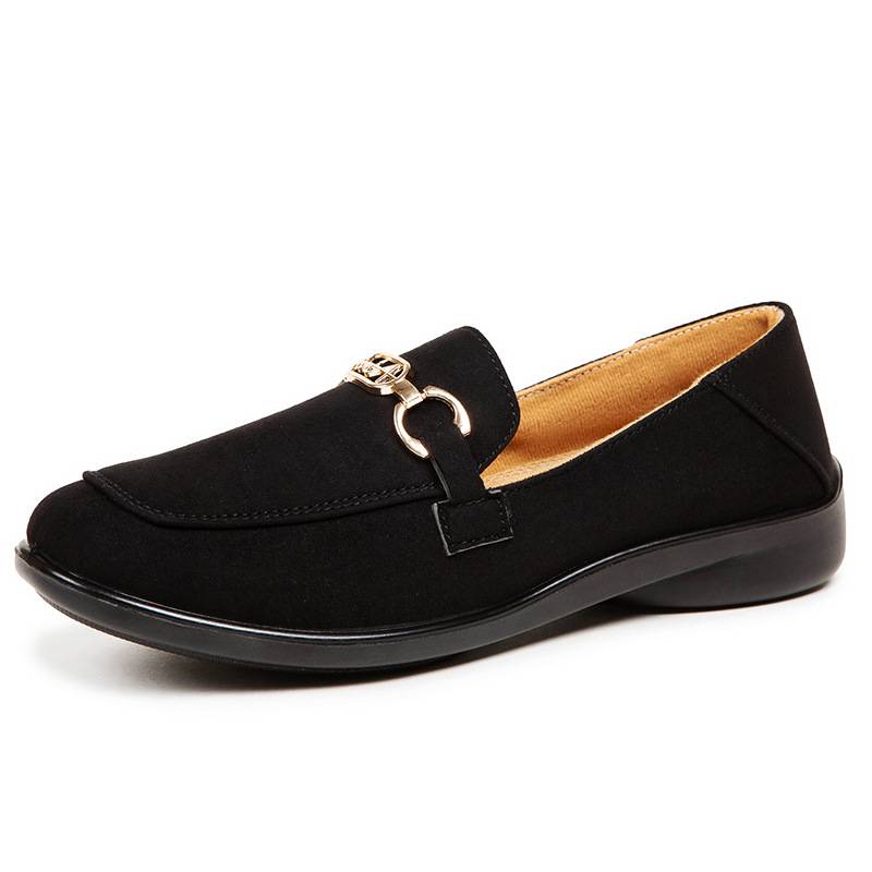 Elegantní flanelový mokasín bez zipu